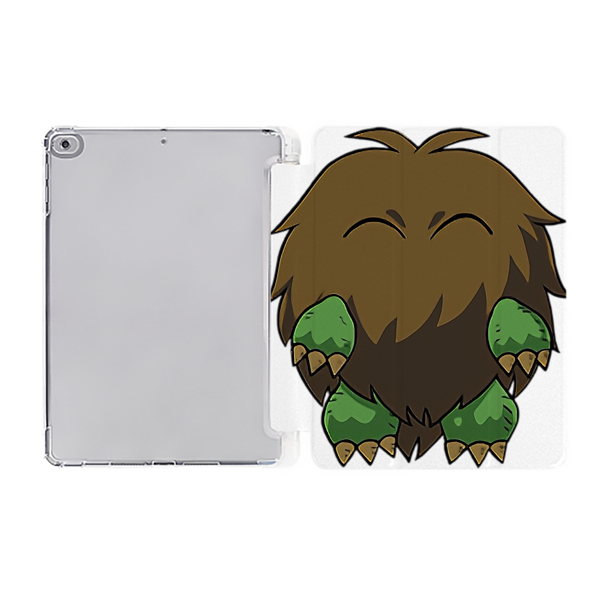 （画像用） 遊☆戯☆王 Yu-Gi-Oh! IPad ケース ペン収納付き 三つ折りスタンド PUレザー×シリコン 対応機種9.5/10.5/10.9インチ